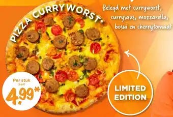 Vomar Voordeelmarkt PIZZA CURRY WORST aanbieding