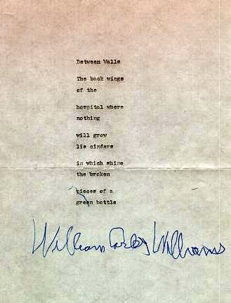 Between Walls" by William Carlos Williams