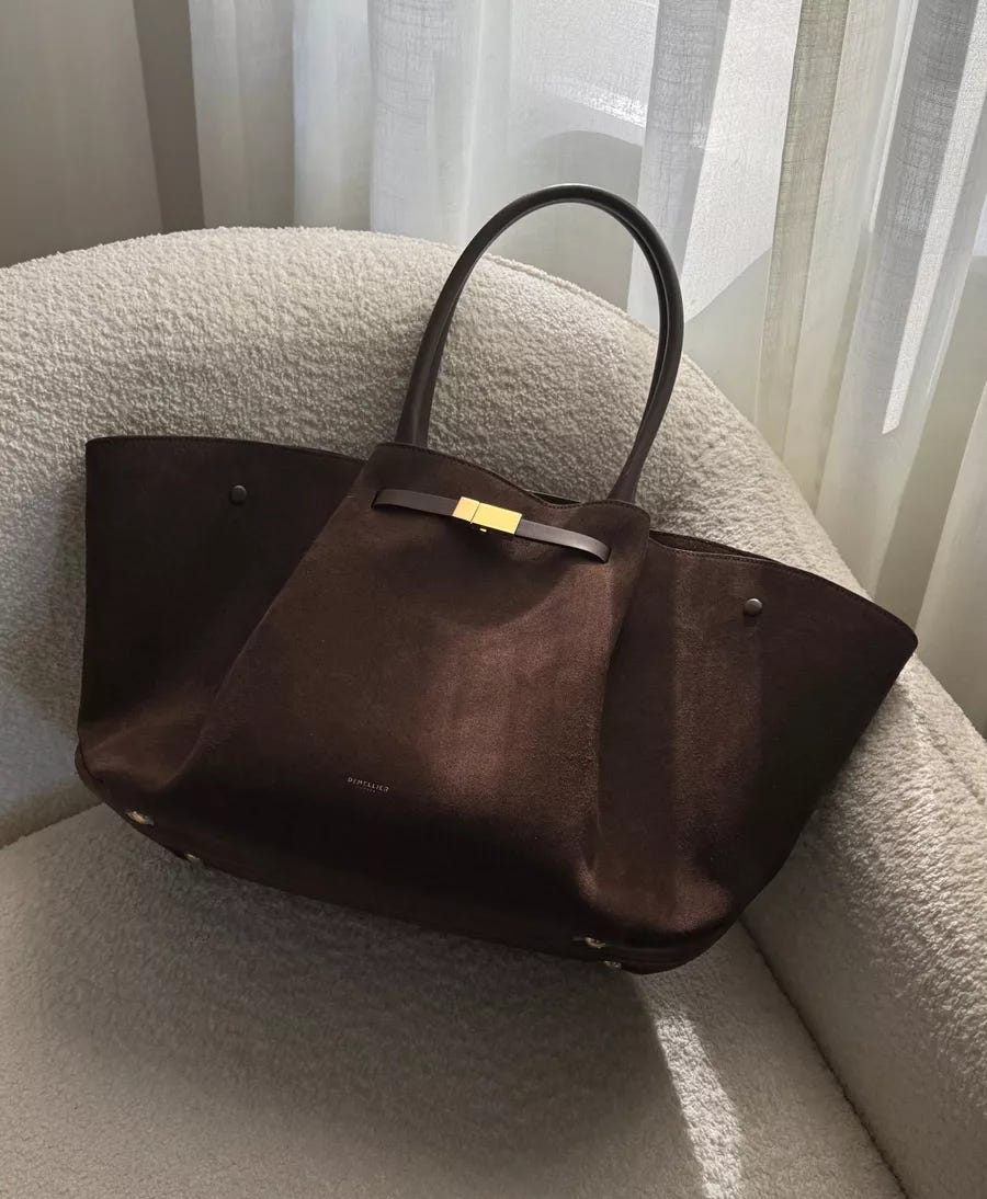 My everyday DeMellier New York shoulder bag tote in chocolate brown suede is part of the Shopbop sale 🤭 

chocolate brown bag, brown bag, brown suede bag, tote bagg

#LTKSaleAlert #LTKSeasonal #LTKItBag