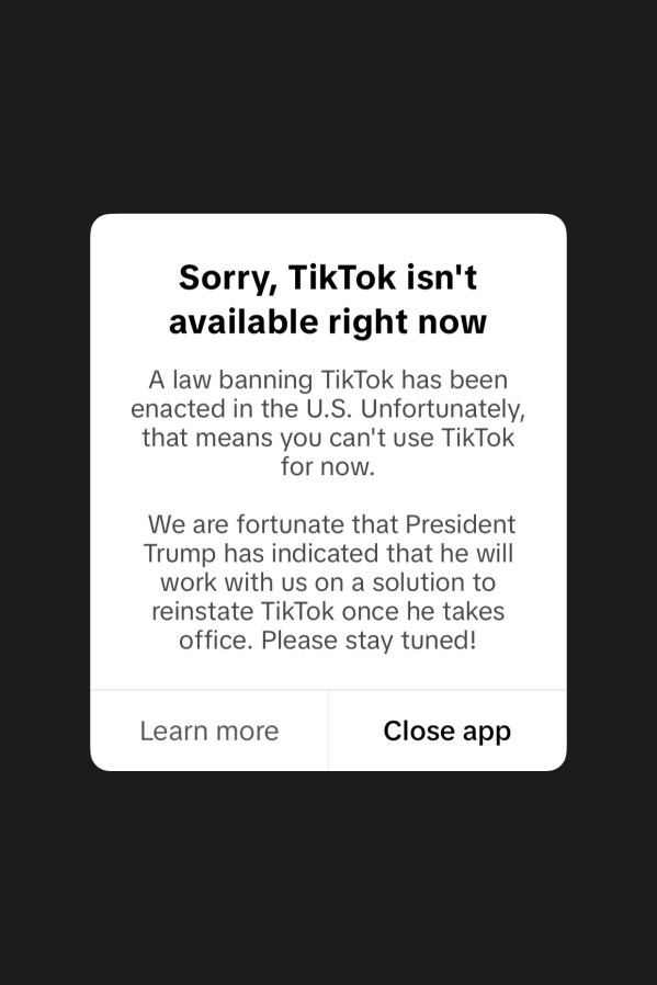 TikTok says it's in the process of restoring service to US | AP News