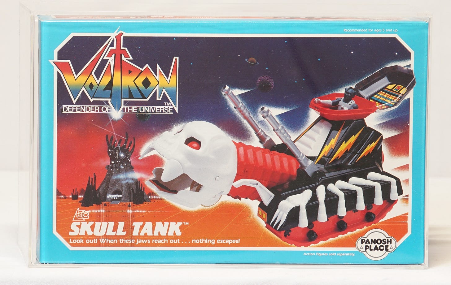 1984 Vintage Panosh Place Voltron Boxed Vehicle - Skull Tank