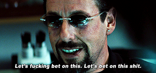 movie gifs — filmgifs: Adam Sandler as Howard Ratner Uncut Gems...