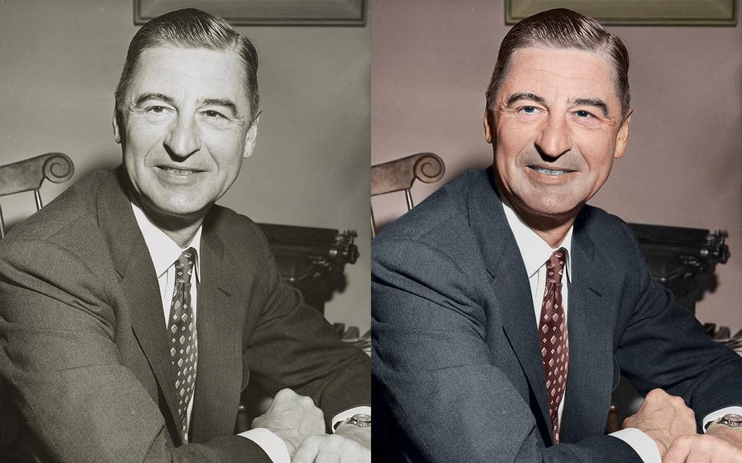 Famous american children's author Theodor seuss geisel( Dr. seuss)  1903-1991 : r/Colorization