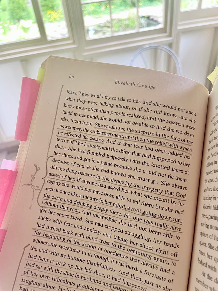 Mary and Jean on the rootedness of obedience. The Scent of Water by Elizabeth Goudge