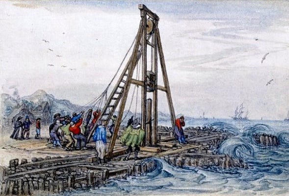 Benno's Figures Forum • Ancient pile driver machine Benno's Figures Forum • Ancient pile driver machine