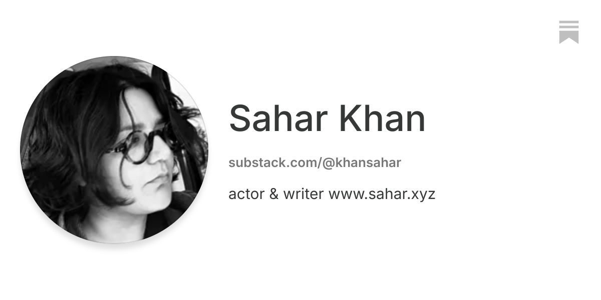 Sahar Khan | Substack