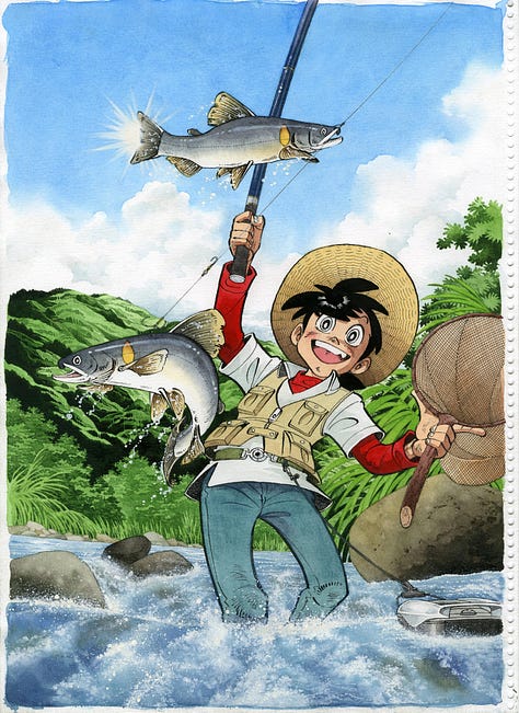 Original manga artwork by Takao Yaguchi.