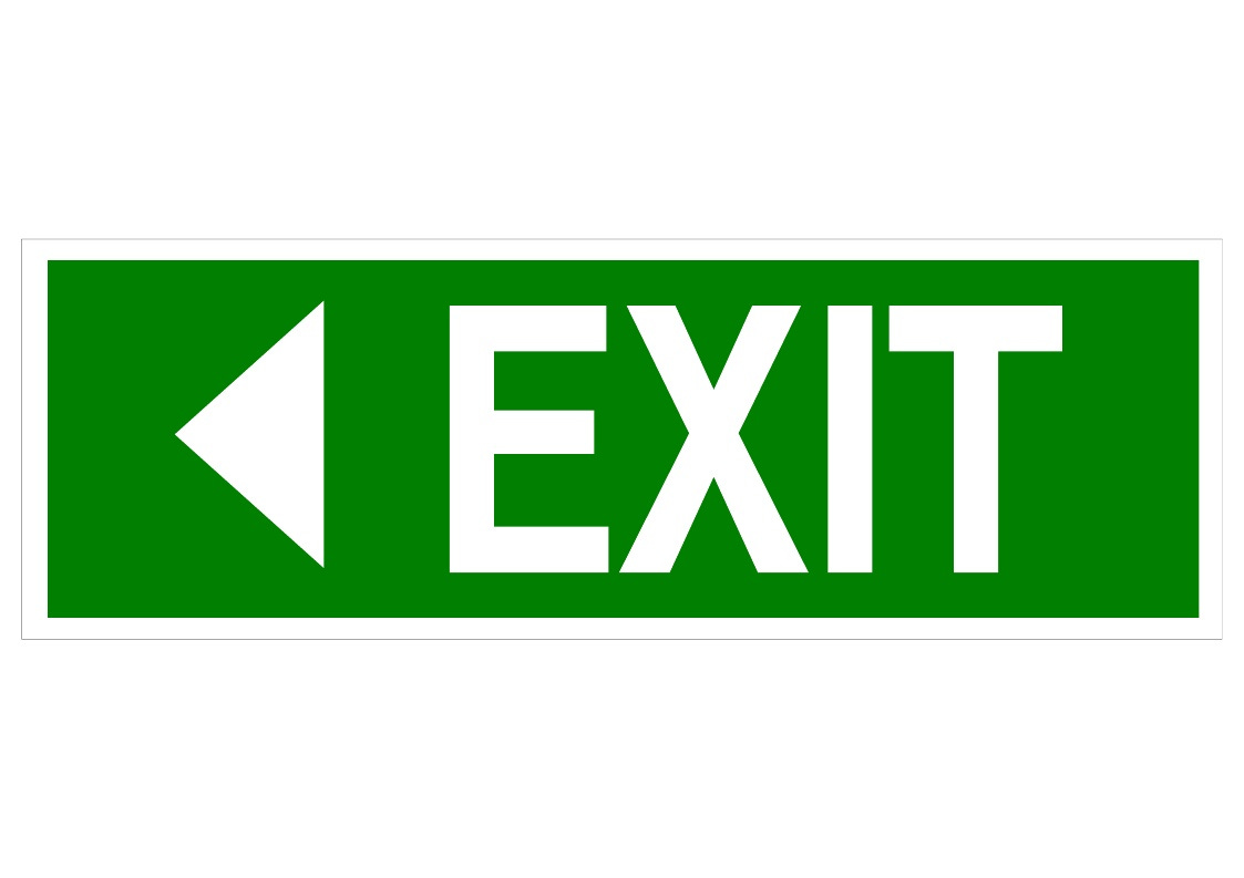 EXIT LEFT - Swift Signs EXIT LEFT - Swift Signs