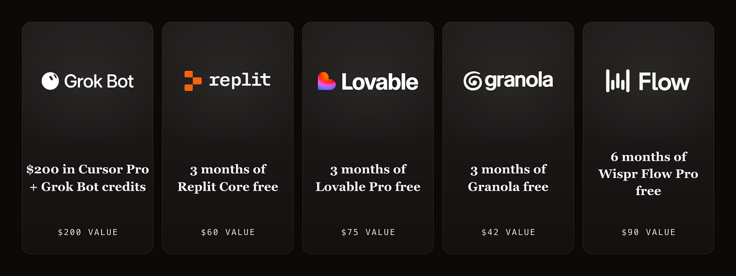 Five AI tool offer cards Five AI tool offer cards
