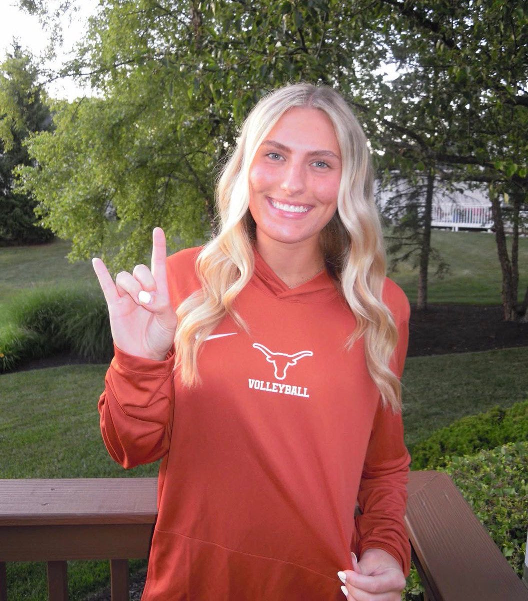 Horns Up! @Chargers_vball libero Cala Haffner commits to Texas 🏐 @carrollchargers Horns Up! @Chargers_vball libero Cala Haffner commits to Texas 🏐 @carrollchargers