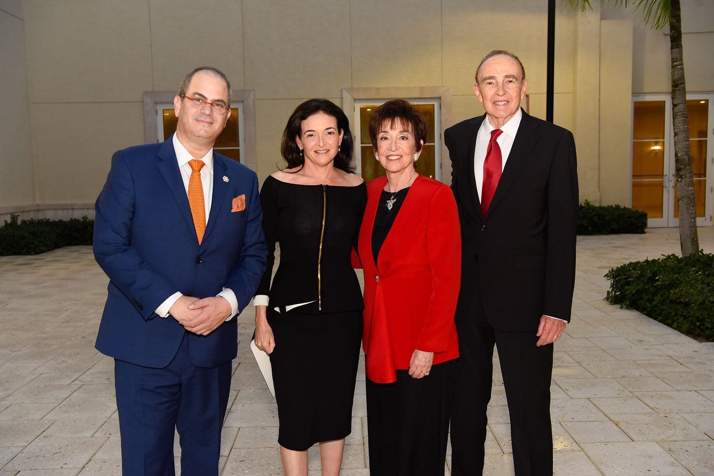 From left Eli Beer Sheryl Sandberg Adele Sandberg Dr. Joel Sandberg From left Eli Beer Sheryl Sandberg Adele Sandberg Dr. Joel Sandberg