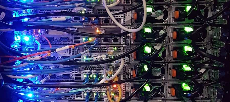 Web servers lights and wires