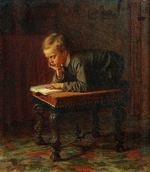 File:Eastman Johnson - Reading Boy.jpg