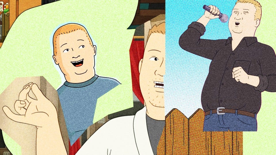 Bobby Hill from 'King of the Hill,' at a variety of ages
