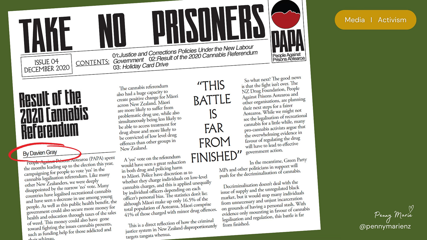 Davien Gray writes for PAPA