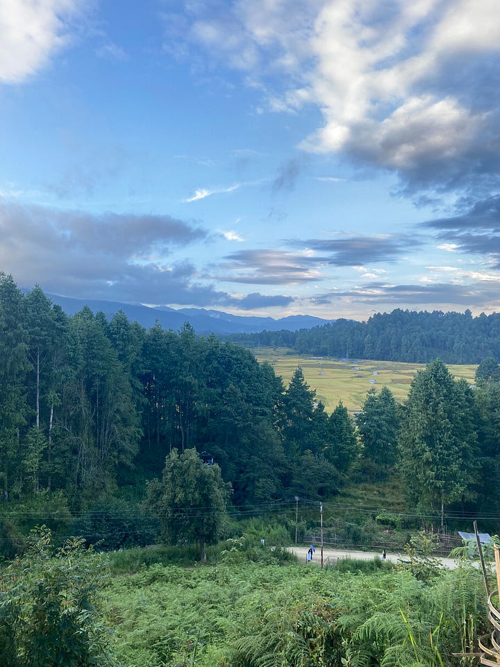Images of lakes and paddy fields from Arunachal