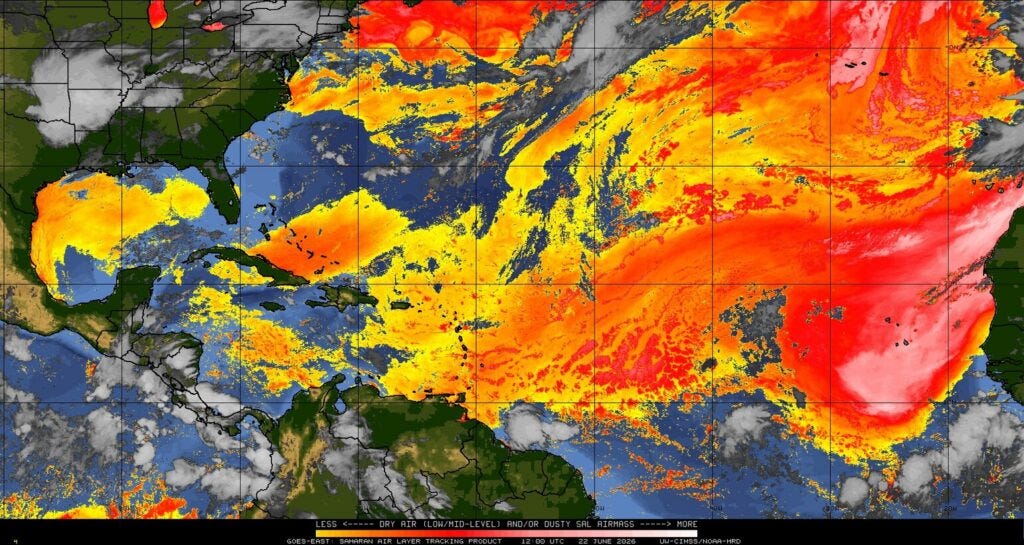 Tropics quiet, as we review last week's Gulf Coast flooding