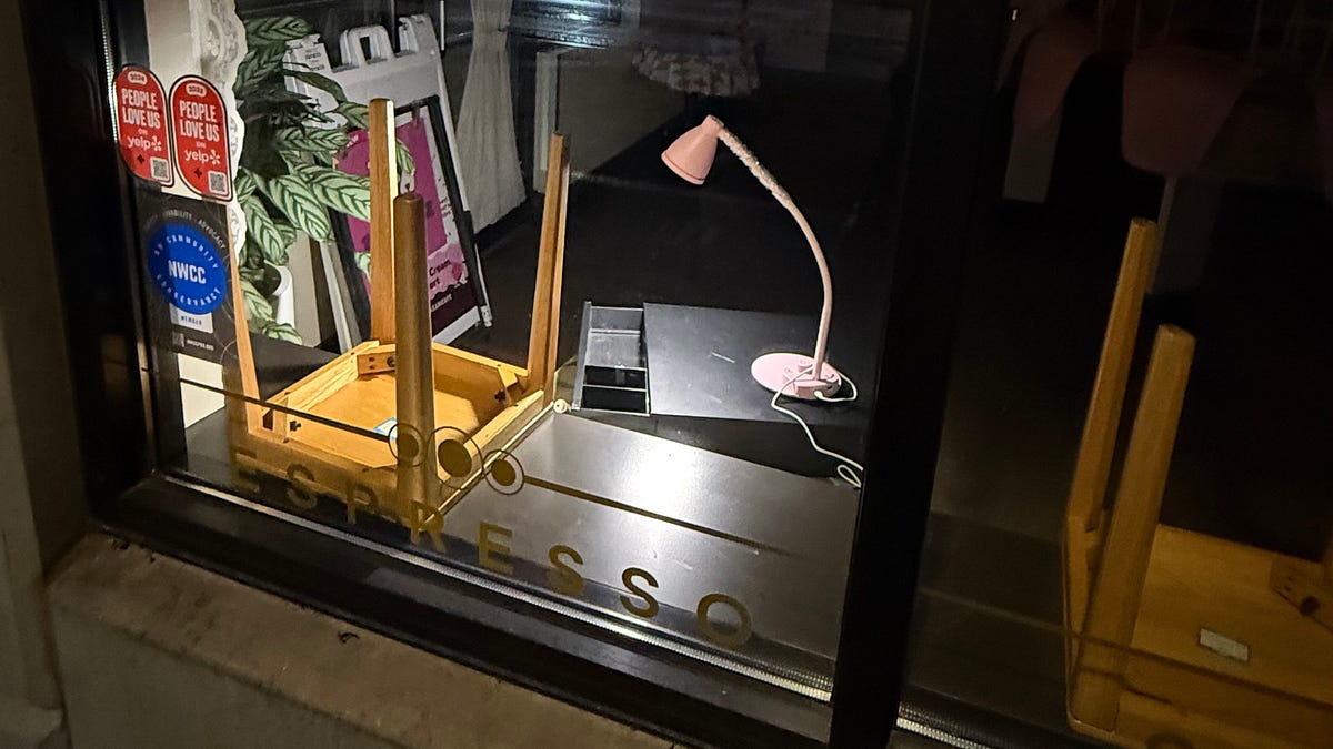 Empty tills at closing time