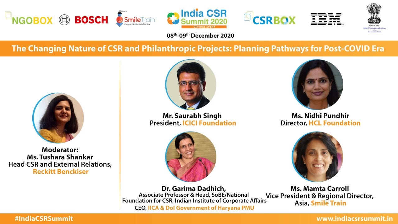 The Changing Nature of CSR and Philanthropic Projects: Planning Pathways for Post-COVID Era