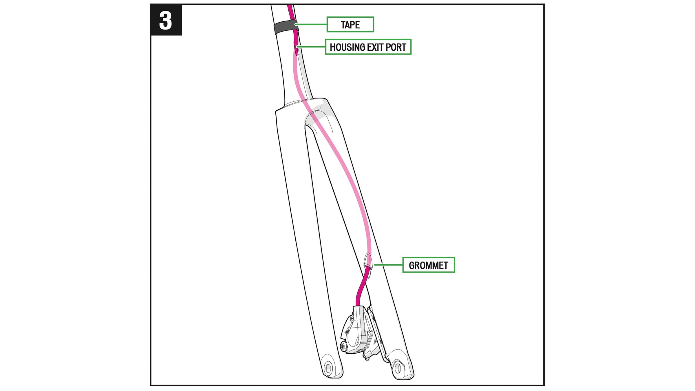Specialized tech doc tape on steerer tube
