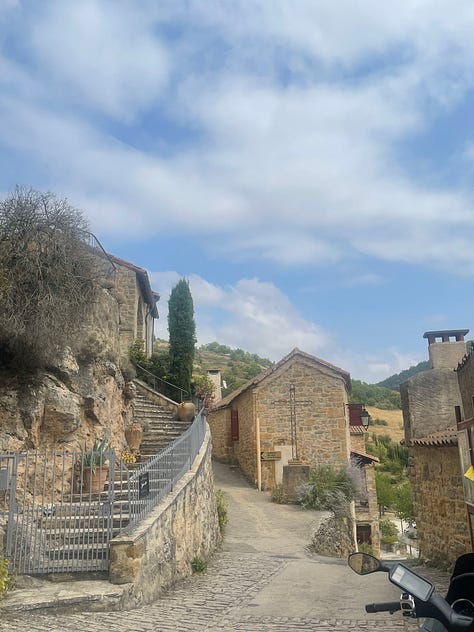 scenes from the village of Peyre in France