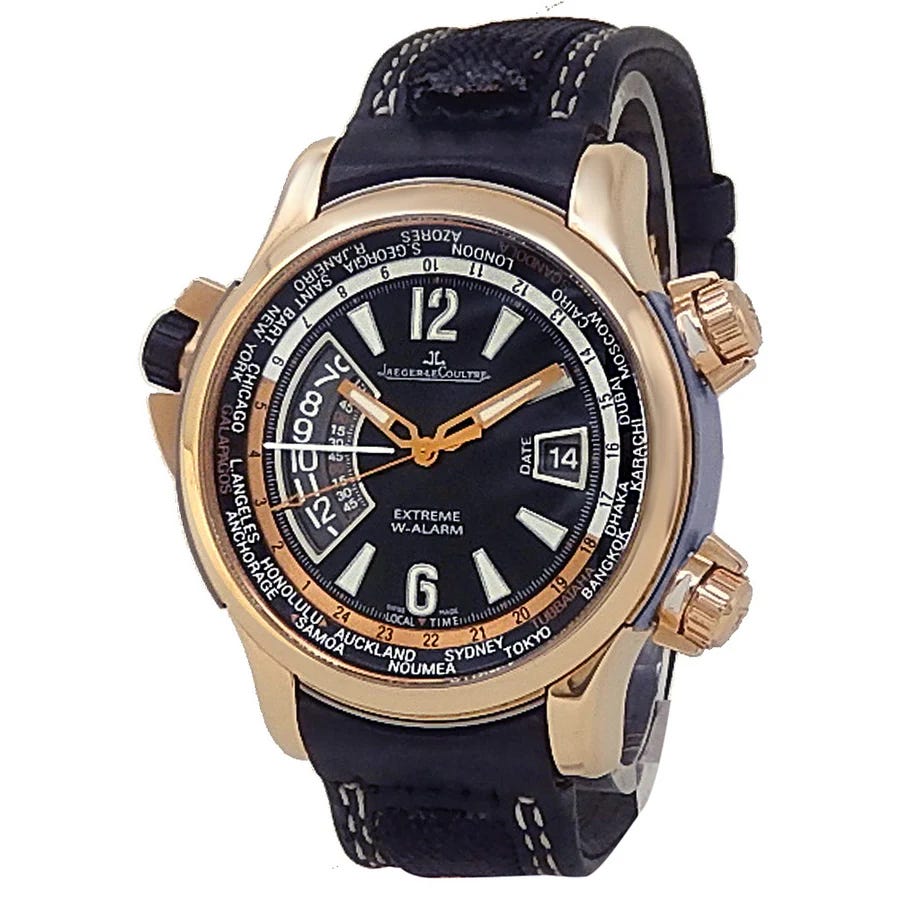 Jaeger-LeCoultre Master Compressor Extreme World Alarm Tides of Time 46.3 Rose Gold / Black / Arabic / Strap - Limited to 200 Pieces Q1772470 Listing Image 1