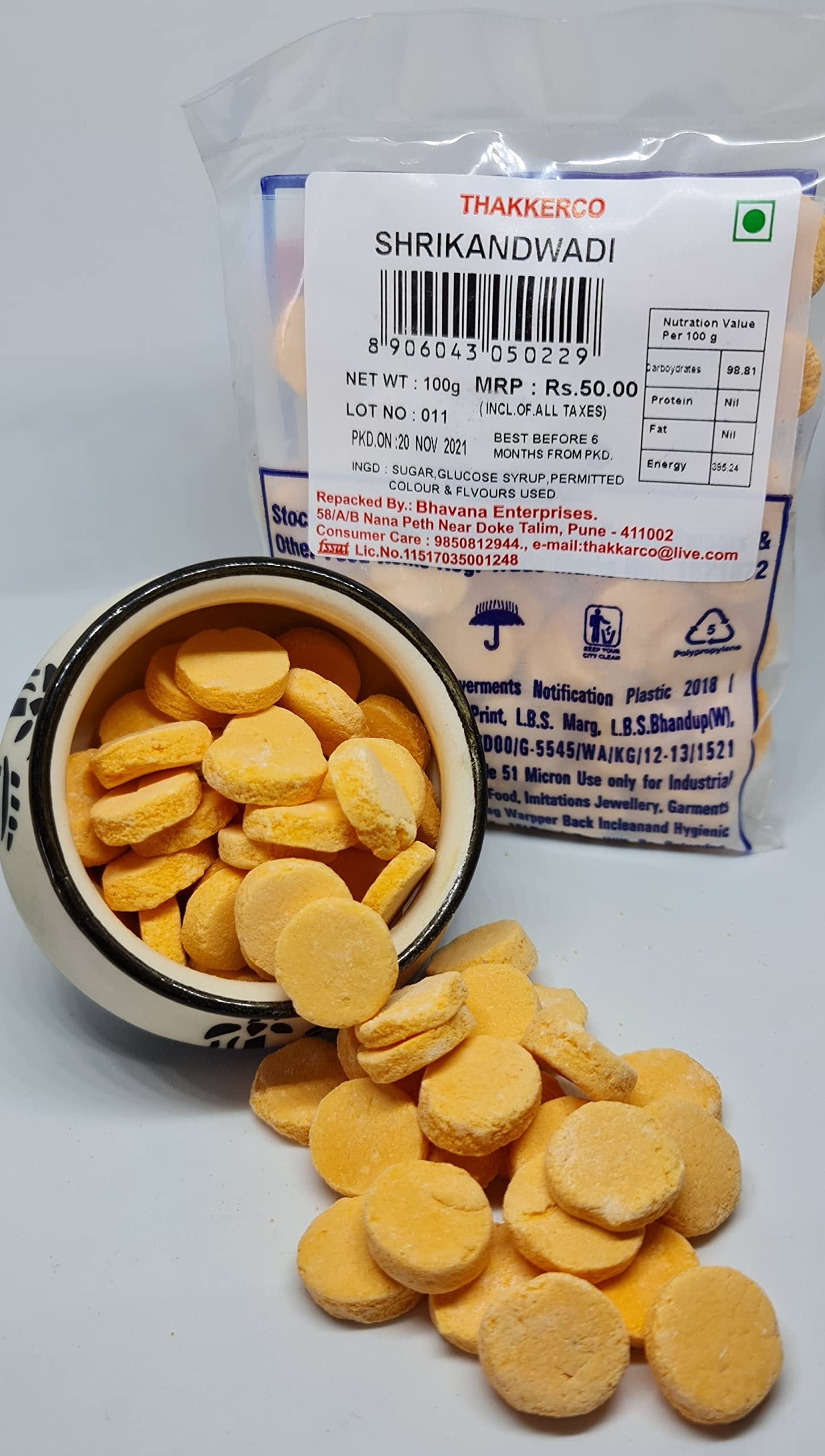 THAKKERCO Shrikhand Wadi Candy THAKKERCO Shrikhand Wadi Candy