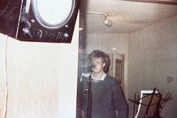 Pictured: Author (18yrs old) recording defining work that will not end up defining him Pictured: Author (18yrs old) recording defining work that will not end up defining him