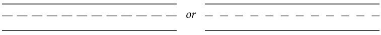 Alternative triple write-on lines to help design a workbook.