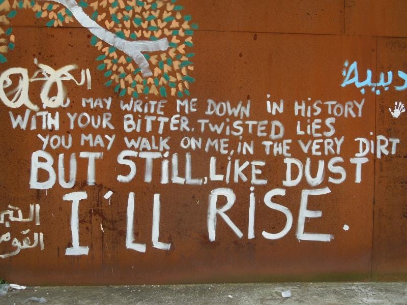 You may write me down in history...