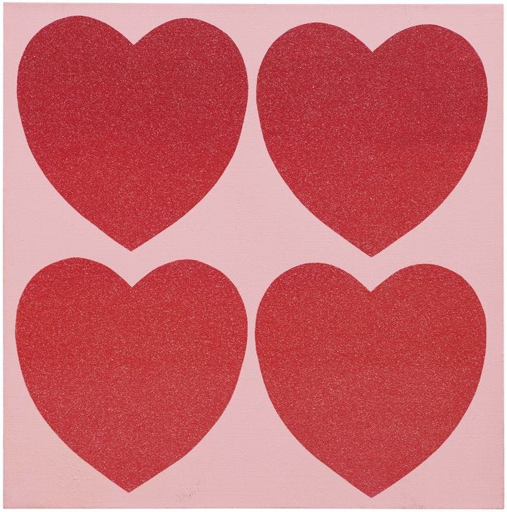 Andy Warhol HEARTS (FOUR) | Andy warhol, Warhol, Warhol art