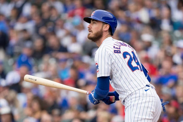 Cody Bellinger of the Chicago Cubs bats in a game against the Cincinnati Reds at Wrigley Field on September 27, 2024 in Chicago, Illinois.