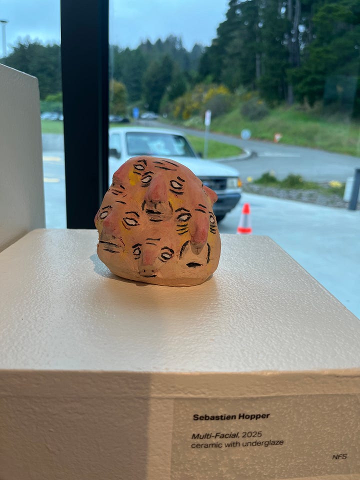 So I got to enter this piece at my student art show! He turned out pretty handsome. My goal is to get him in other shows galleries, exhibits. so the world can experience this piece of energy. 