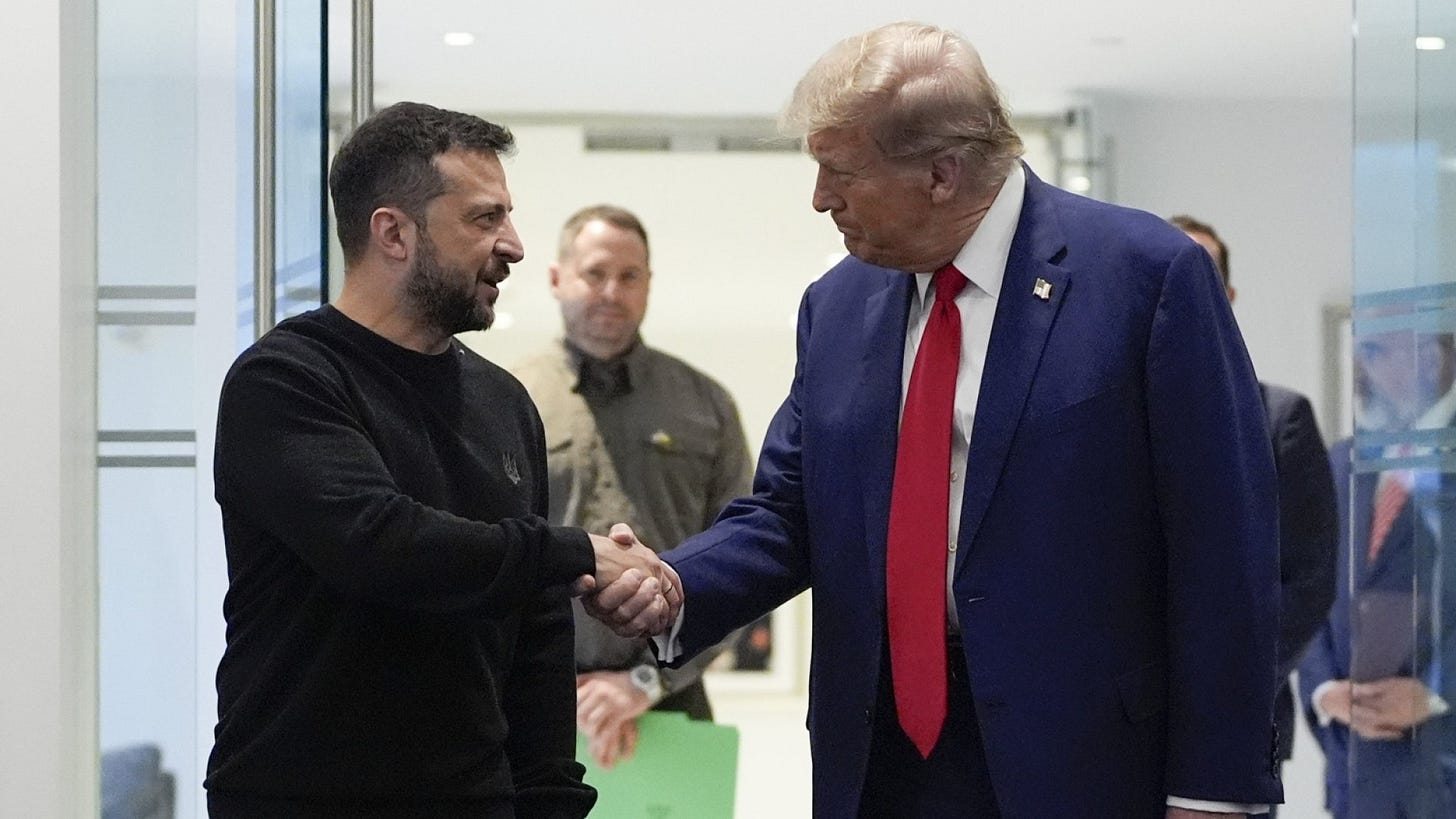 Trump holds meeting with Ukrainian President Zelenskyy