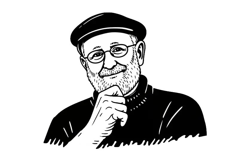 Donald Arthur Norman (kresba generovaná podle fotografie)