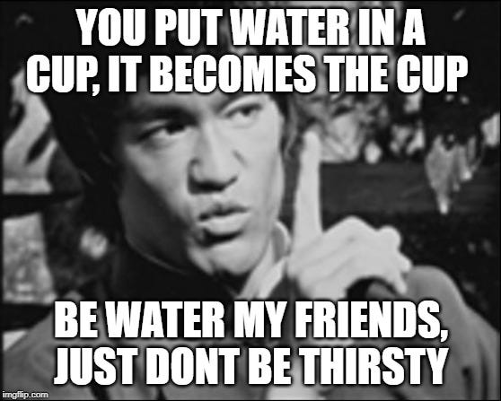 Bruce Lee Water Meme