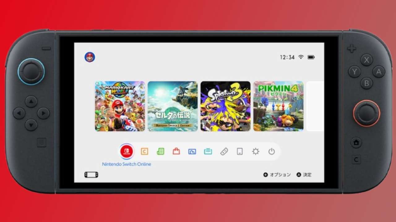Nintendo Switch 2 UI Nintendo Switch 2 UI