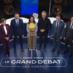 Image actuelle : Débat des chefs 2026 à Noovo réunissant les cinq chefs des principaux partis politiques du Québec. Image actuelle : Débat des chefs 2026 à Noovo réunissant les cinq chefs des principaux partis politiques du Québec.