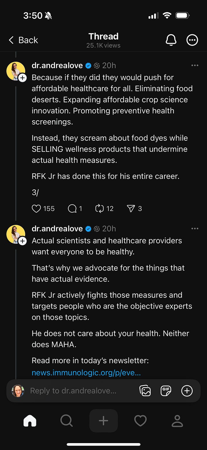 Thread conversation about healthcare inequality.