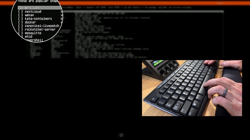 Choose Microk8s from the menu