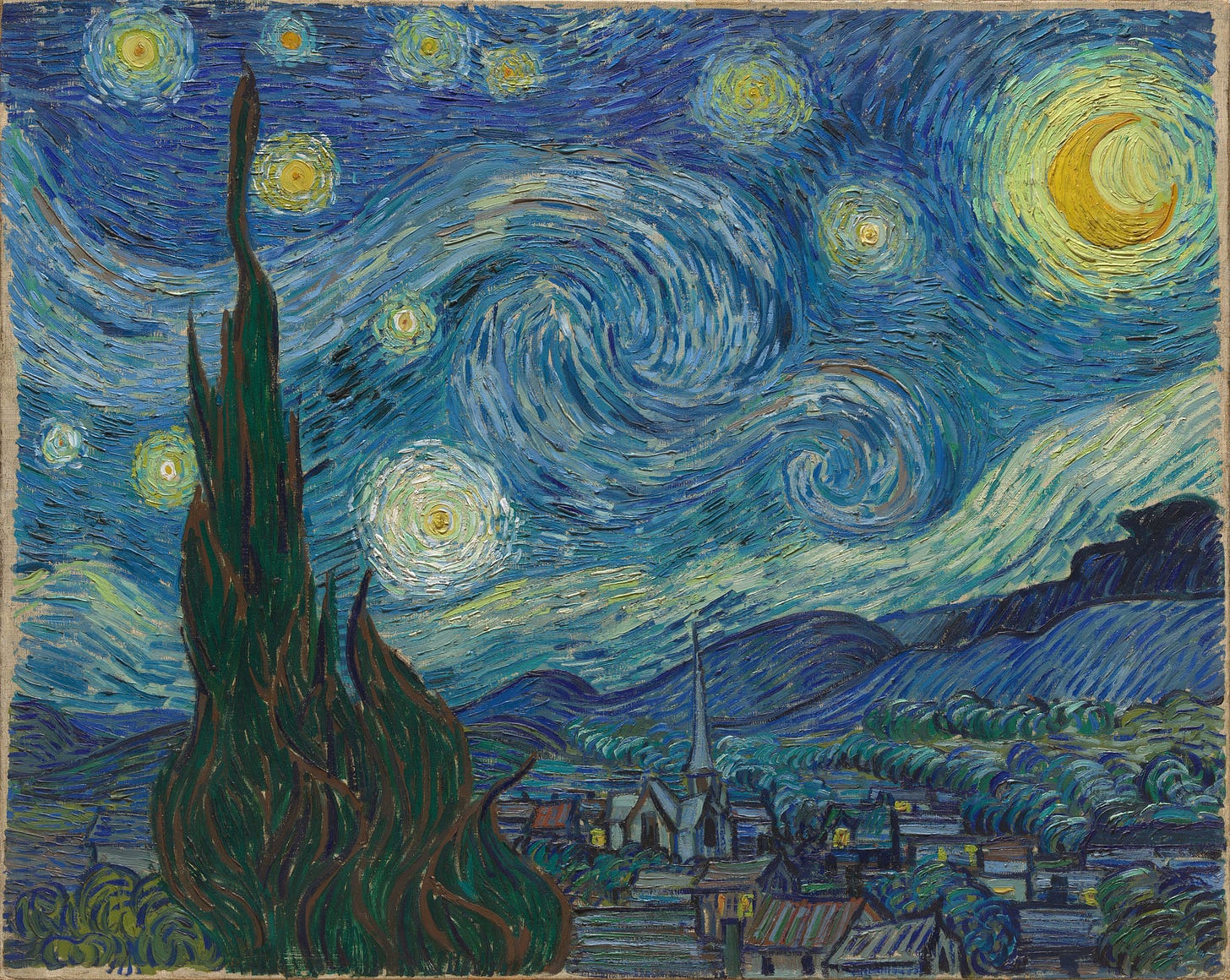  Vincent van Gogh The Starry Night Saint Rémy, June 1889