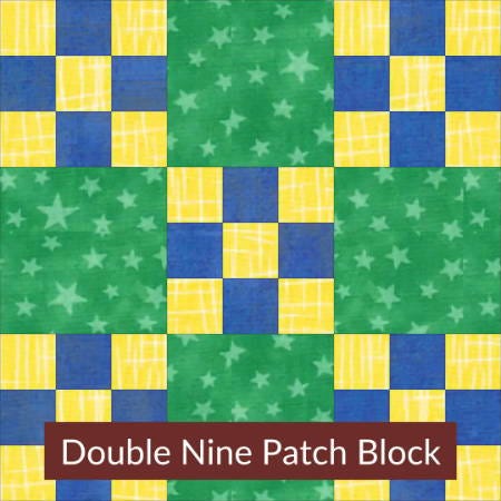 Double Nine Patch Quilt Block
