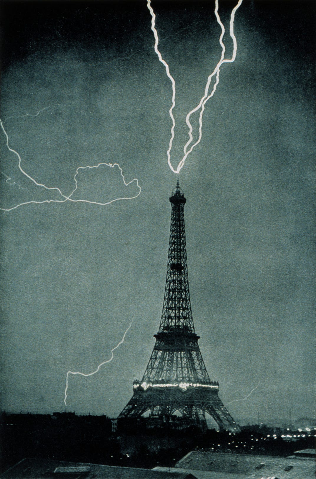 Fractured view of the Eiffel Tower Fractured view of the Eiffel Tower