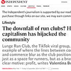 R̶o̶c̶k̶ m̶u̶s̶i̶c̶ Run clubs are dead
