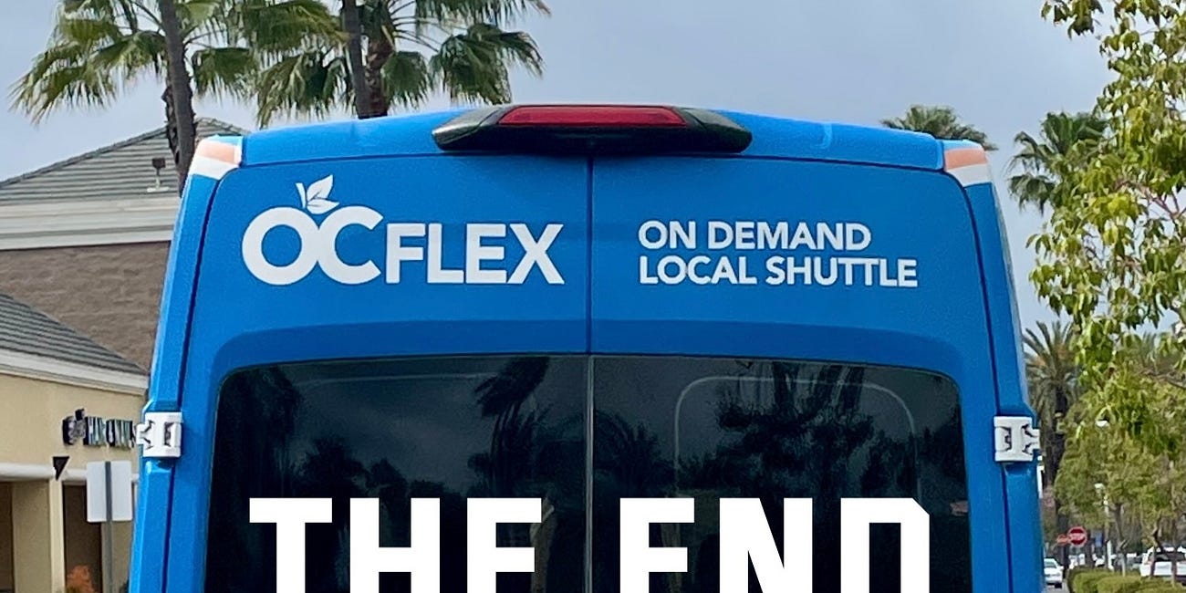 RIP OC Flex or: How Difficult Public Micromobility is in Suburbia 