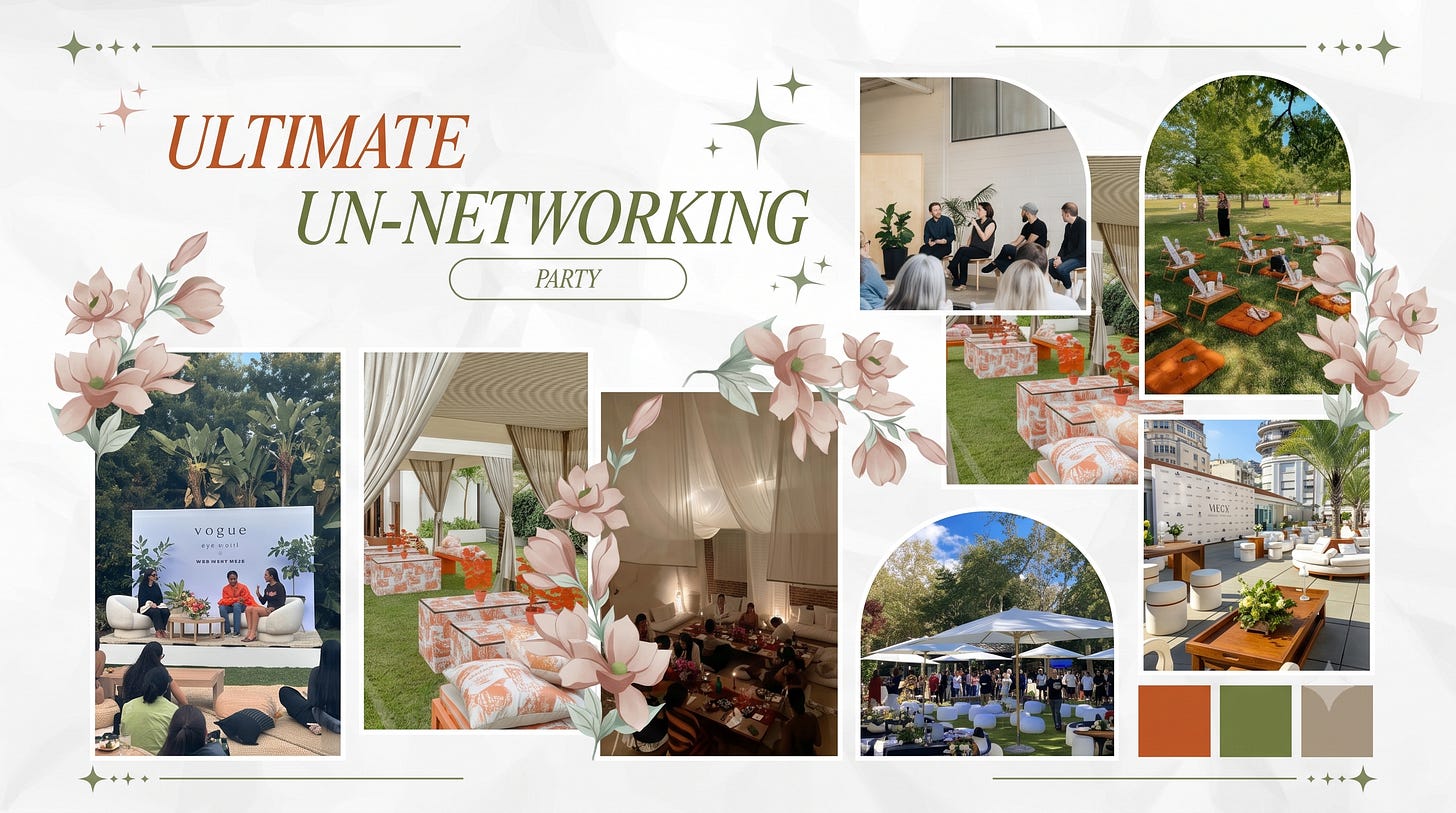 The Ultimate Un-Networking Party: 
