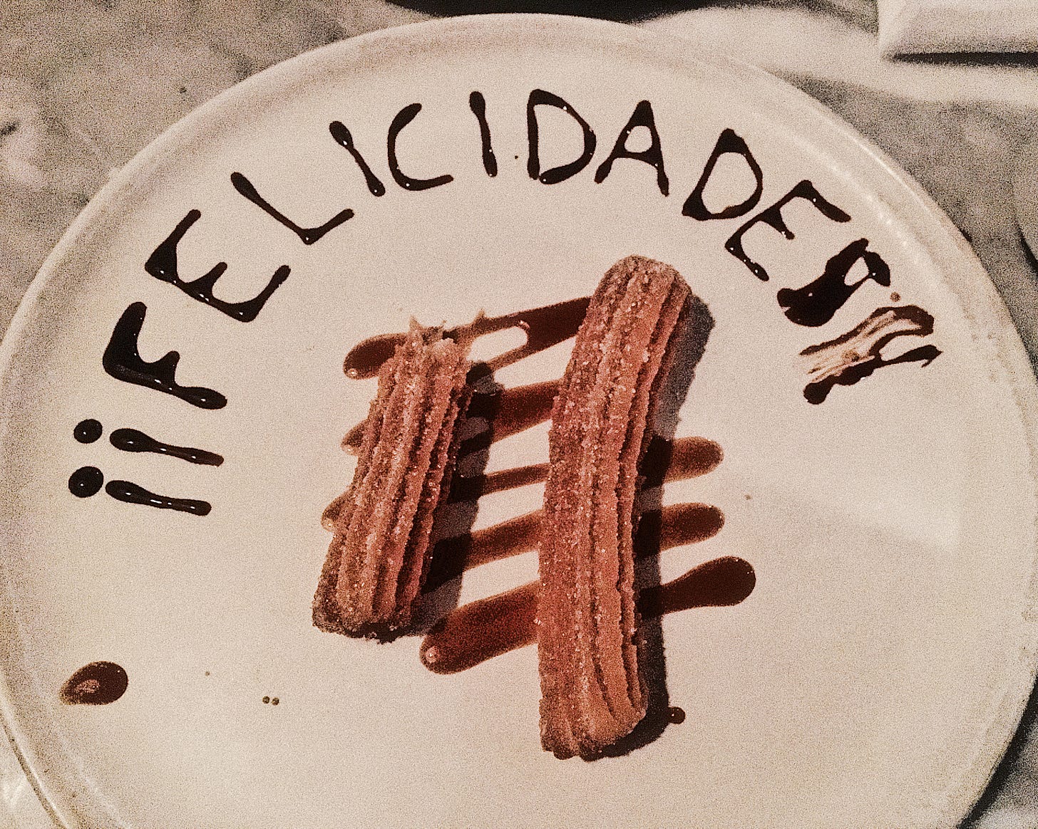 Birthday churros in Mexico