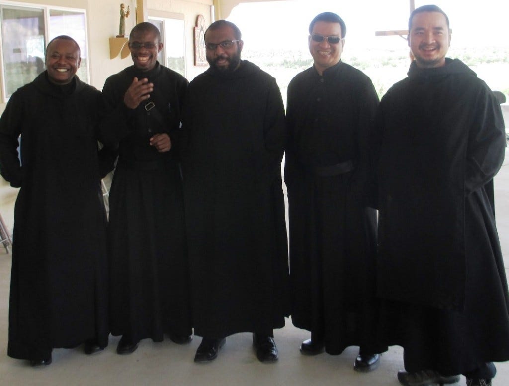 Monks from Abiquiu visit Our Lady of the Desert Monastery during the 25th anniversary. Monks from Abiquiu visit Our Lady of the Desert Monastery during the 25th anniversary.