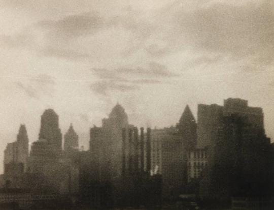 Manhattan Skyline from the Brooklyn Bridge | All Works | The MFAH  Collections