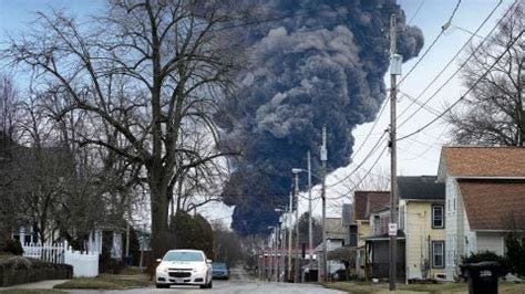 Ohio train derailment: Residents still being urged to stay away after a ...